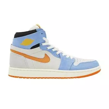 Air Jordan 1 High Zoom Comfort 2 Royal Pulse Alpha Orange Мужские кроссовки Синий Парус Светло-Серебристый DV1307-184 42.5