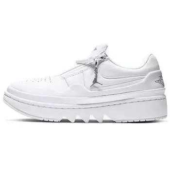 Air Jordan 1 Jester XX Low White Женские кроссовки Бело-черные AV4050-100