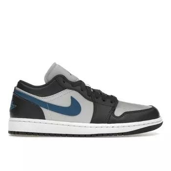 Air Jordan 1 Low Anthracite Industrial Blue Женские кроссовки Черные нейтрально-серые белые DC0774-040 44.5