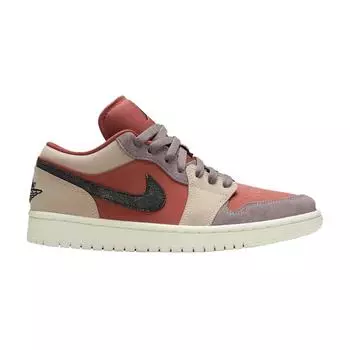 Женские кроссовки Air Jordan 1 Low Canyon Rust Розовый Черный Фиолетовый Дымчатый DC0774-602 38.5