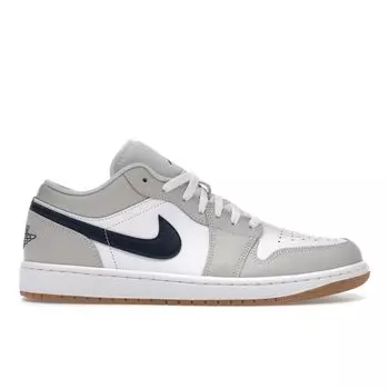 Air Jordan 1 Low Georgetown мужские кроссовки белые нейтрально-серые резинка-средне-коричневые 553558-146 44