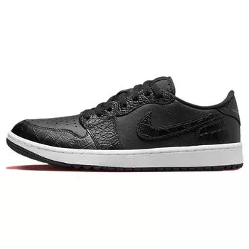 Air Jordan 1 Low Golf Черные крокодиловые кроссовки унисекс Железно-серые белые DD9315-003 38