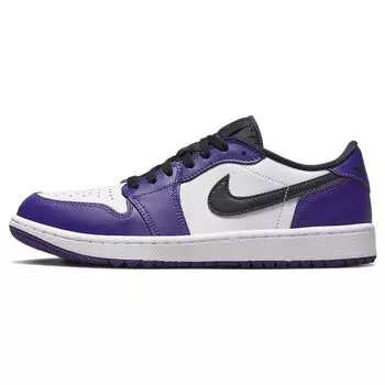 Air Jordan 1 Low Golf Court Фиолетовые кроссовки унисекс Белый университетский красный Черный DD9315-105 42