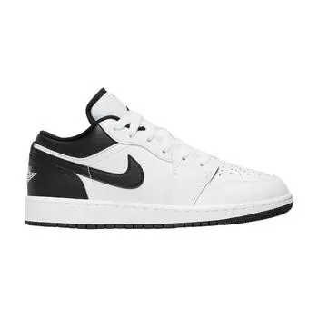 Кроссовки Air Jordan 1 Low GS White Black Kids 553560-132