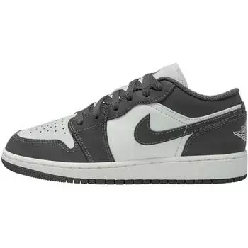 Air Jordan 1 Low GS Железно-серый Саммит Белый Детские Кроссовки 553560-044 36