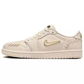 Air Jordan 1 Low Method of Make Legend Светло-коричневые женские кроссовки Кремовый металлик-золотой FN5032-200 40.5