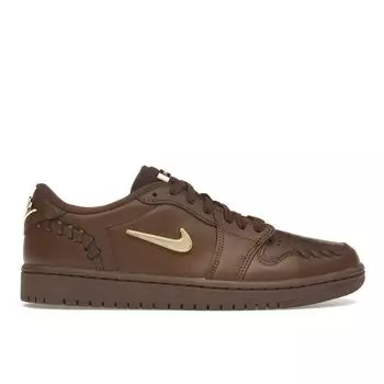 Air Jordan 1 Low Method of Make Cacao Wow женские кроссовки коричневые металлик-золото FN5032-201 42.5