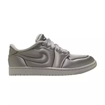 Air Jordan 1 Low Метод изготовления атласных серых женских кроссовок HF3969-002 36