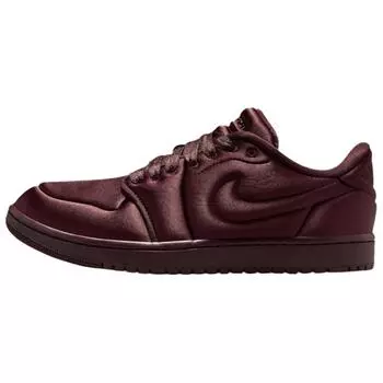 Air Jordan 1 Low Метод изготовления Satin Earth Женские кроссовки Коричневый HF3969-200 37.5