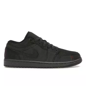 Air Jordan 1 Low SE Craft Dark Smoke Red Мужские кроссовки Серые Dark-Smoke-Grey Varsity-Red FD8635-001 40.5