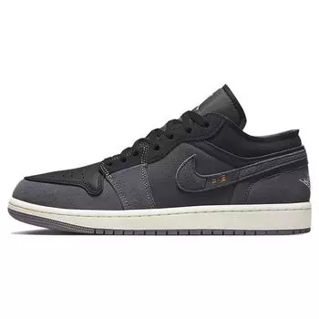 Air Jordan 1 Low SE Craft Inside Out - Черные мужские кроссовки Светло-графитовый парус Cement-Grey DN1635-001 41