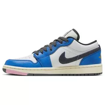 Air Jordan 1 Low SE Flight Vintage женские кроссовки синие саммит-белые железно-серые FV8439-104 36