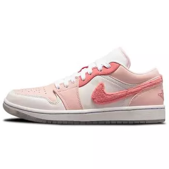 Air Jordan 1 Low SE Mighty Swooshers Женские кроссовки Розовый Светло-Мягко-Розовый Розово-Соль DM5443-666 41