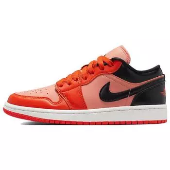 Air Jordan 1 Low SE Rush Orange Black женские кроссовки Crimson-Bliss Sail DM3379-600 39