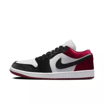Air Jordan 1 Low SE Velvet Black Toe женские кроссовки белые Gym-Red FZ3242-001 36.5