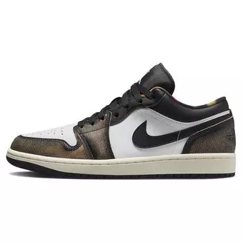 Air Jordan 1 Low SE Wear-Away - Светло-коричневые мужские кроссовки черный белый-белый оникс DQ8422-001 40.5
