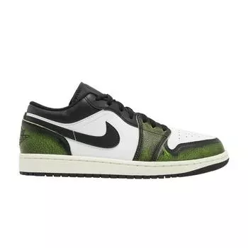 Air Jordan 1 Low SE Wear-Away - Мужские кроссовки электрические зеленые белые черные паруса DN3705-003 45