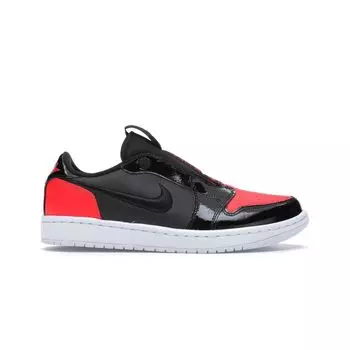 Air Jordan 1 Low Slip Infra-Bred Женские кроссовки Черный Инфракрасный Белый AV3918-600