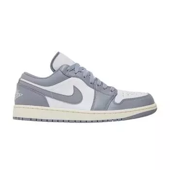 Air Jordan 1 Low Vintage Серые мужские кроссовки Stealth White Sail 553558-053 47.5