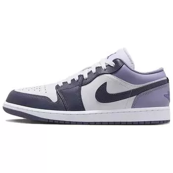 Air Jordan 1 Low White Indigo Haze Мужские кроссовки Фиолетовый 553558-145 47.5