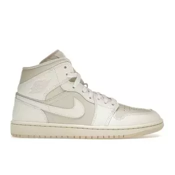 Air Jordan 1 Mid Legend Светло-коричневые женские кроссовки Кремовый муслиновый парус BQ6472-201 43