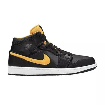 Air Jordan 1 Mid SE Black Gold Unisex Sneakers University-Gold-White CI9352-001