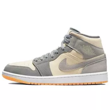 Air Jordan 1 Mid SE Coconut Milk Particle Grey Мужские кроссовки кремовые DN4281-100 44.5