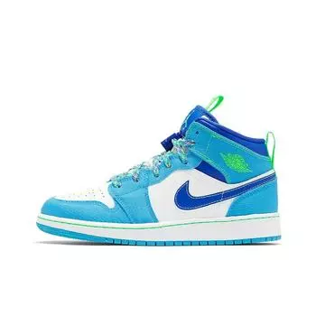 Air Jordan 1 Mid SE GS Sprite Blue/Green