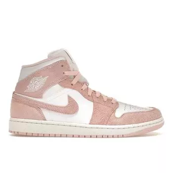 Air Jordan 1 Mid SE Legend розовые кроссовки унисекс белые парусные FN5215-161 41