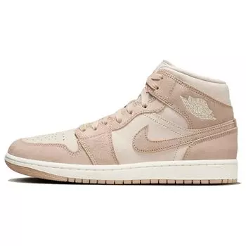 Air Jordan 1 Mid SE Legend Светло-коричневые женские кроссовки Sail Legend-Medium-Brown FJ3448-200 38