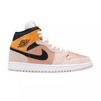 Air Jordan 1 Mid SE Particle Beige Женские кроссовки коричневый металлик-красно-бронзовый университетское золото DD2224-200 36