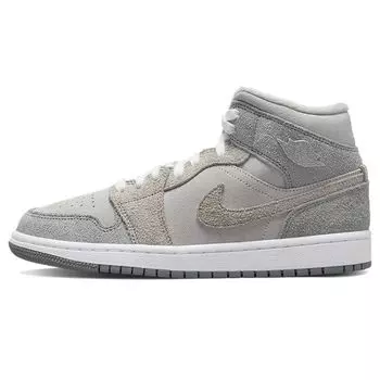Air Jordan 1 Mid SE Particle Grey Женские кроссовки Колледж-Серый Нейтрально-Серый DO7139-002 36