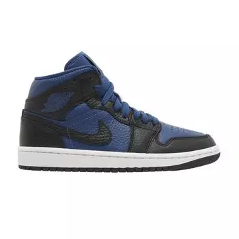 Air Jordan 1 Mid SE Split - Женские кроссовки French Blue Black White DR0501-401 35.5