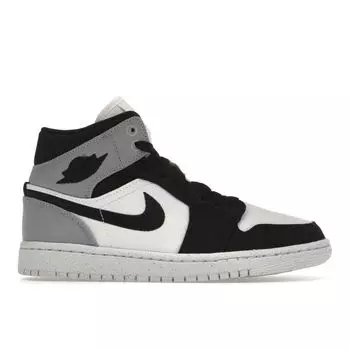 Air Jordan 1 Mid SE Светло-Стальные Серые Холщовые Женские Кроссовки Парус Черный DV0427-100 36