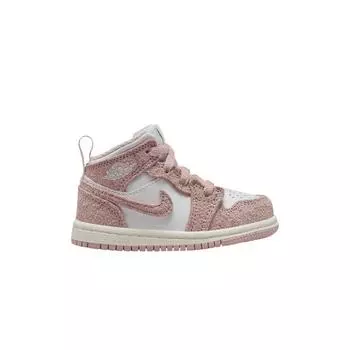 Air Jordan 1 Mid SE TD Legend Розовые детские кроссовки Белый парус FN7537-161 27