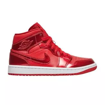 Air Jordan 1 Mid SE University Red Pomegranate Женские кроссовки Белые DH5894-600 35.5