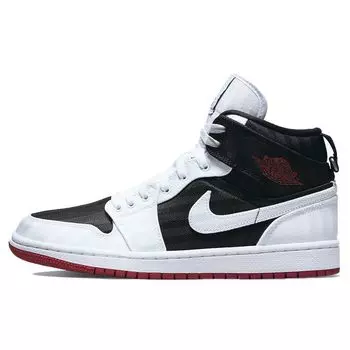 Air Jordan 1 Mid SE Utility Белые Черные Спортивные Красные Женские Кроссовки DD9338-016 42.5