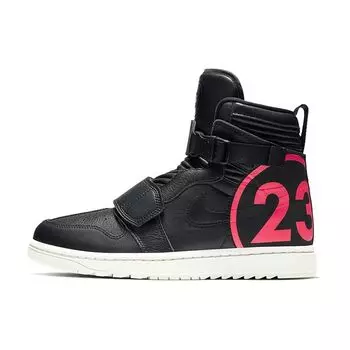Air Jordan 1 Moto Черные розовые мужские кроссовки AT3146-006