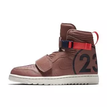 Air Jordan 1 Moto Smokey Mauve Мужские кроссовки Brown Ember-Glow-Light-Bone-Obsidian AT3146-204