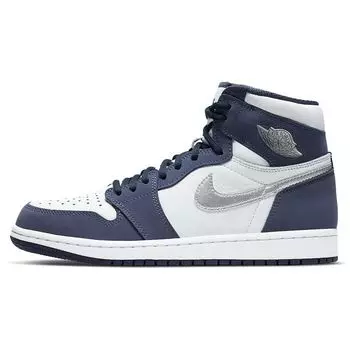Air Jordan 1 Retro High CO.JP Midnight Navy 2020 Кроссовки унисекс Синий Белый Металлик-Серебристый DC1788-100 47.5
