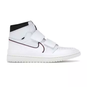 Air Jordan 1 Retro High Double Strap White Мужские кроссовки Бело-Черные-Паруса AQ7924-101