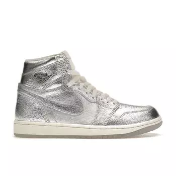 Air Jordan 1 Retro High OG Chrome женские кроссовки серебристый металлик-серебристый Photon-Dust FN7249-001 37.5
