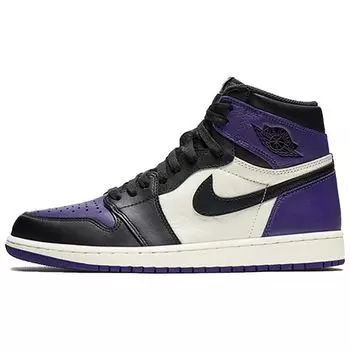 Air Jordan 1 Retro High OG Court Purple Мужские кроссовки Парусно-черные 555088-501 44