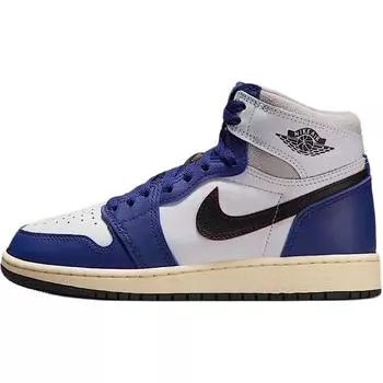 Air Jordan 1 Retro High OG GS Rare Air - Deep Royal Blue Детские кроссовки Белый Черный Нейтрально-серый FD1437-100 35.5