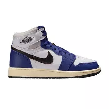 Air Jordan 1 Retro High OG GS Rare Air - Deep Royal Blue Детские кроссовки Белый Черный Нейтрально-серый FD1437-100 38
