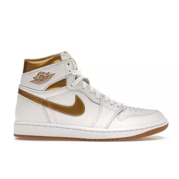 Air Jordan 1 Retro High OG металлические золотые женские кроссовки White Gum-Light-Brown FD2596-107 36.5