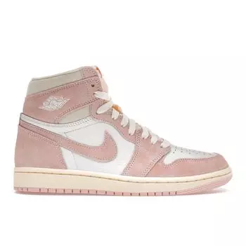 Air Jordan 1 Retro High OG мытые розовые женские кроссовки Atmography White Muslin FD2596-600 36