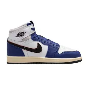 Air Jordan 1 Retro High OG PS Rare Air - Deep Royal Blue Детские кроссовки Белый Нейтрально-серый Черный FD1412-100 33.5