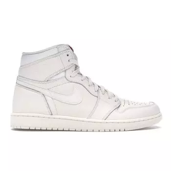 Air Jordan 1 Retro High OG Sail мужские кроссовки белые парусно-университетские-красные 555088-114