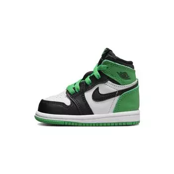 Air Jordan 1 Retro High OG TD Lucky Green Baby Кроссовки Черный Белый FD1413-031 22